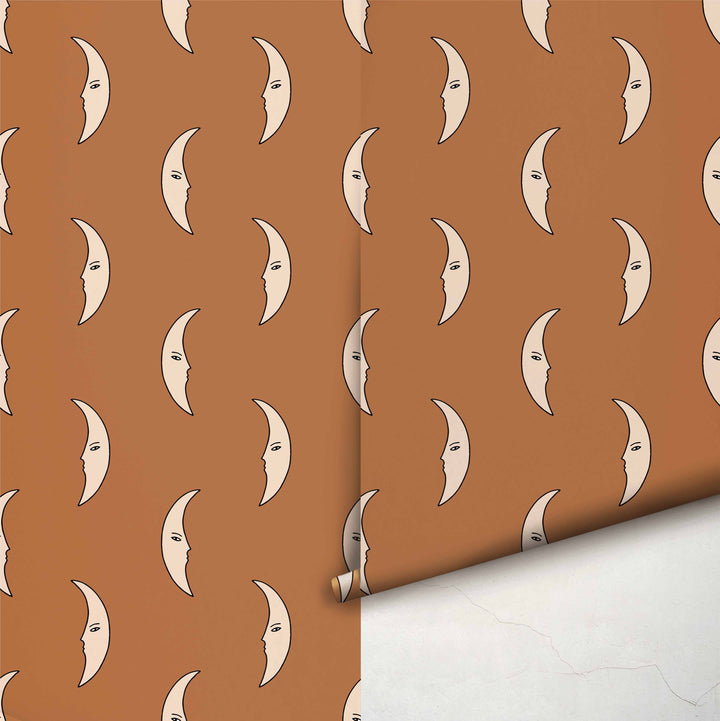 Half Moon Terracotta Wallpape