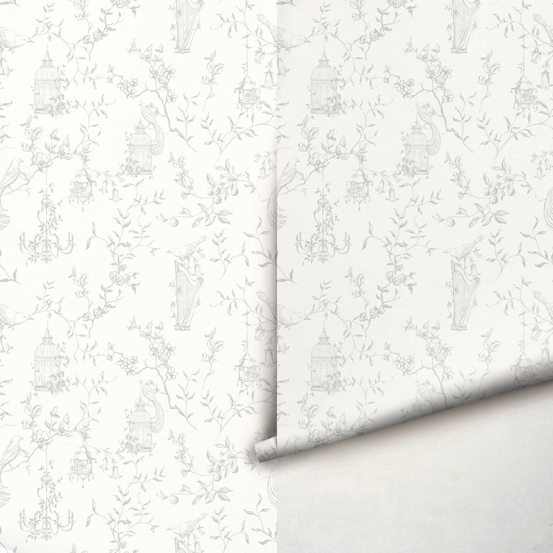 Papel pintado romántico de Toile francés