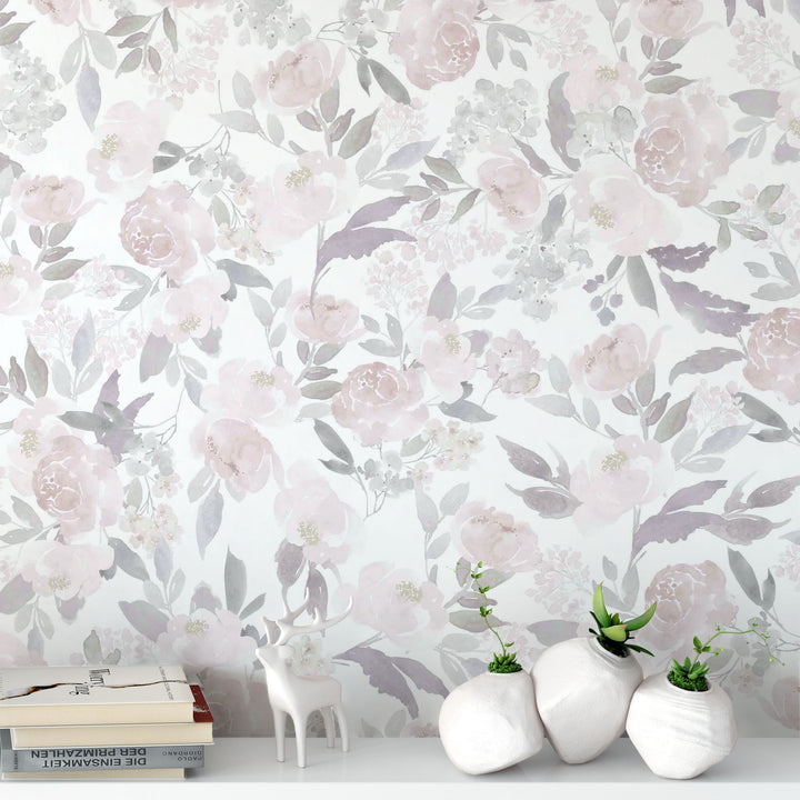 Ultralight Delicate Forest Floral Wallpaper
