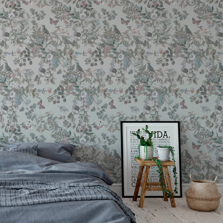 Blue Wind Vintage Botanical Wildflowers - Studio Exclusive