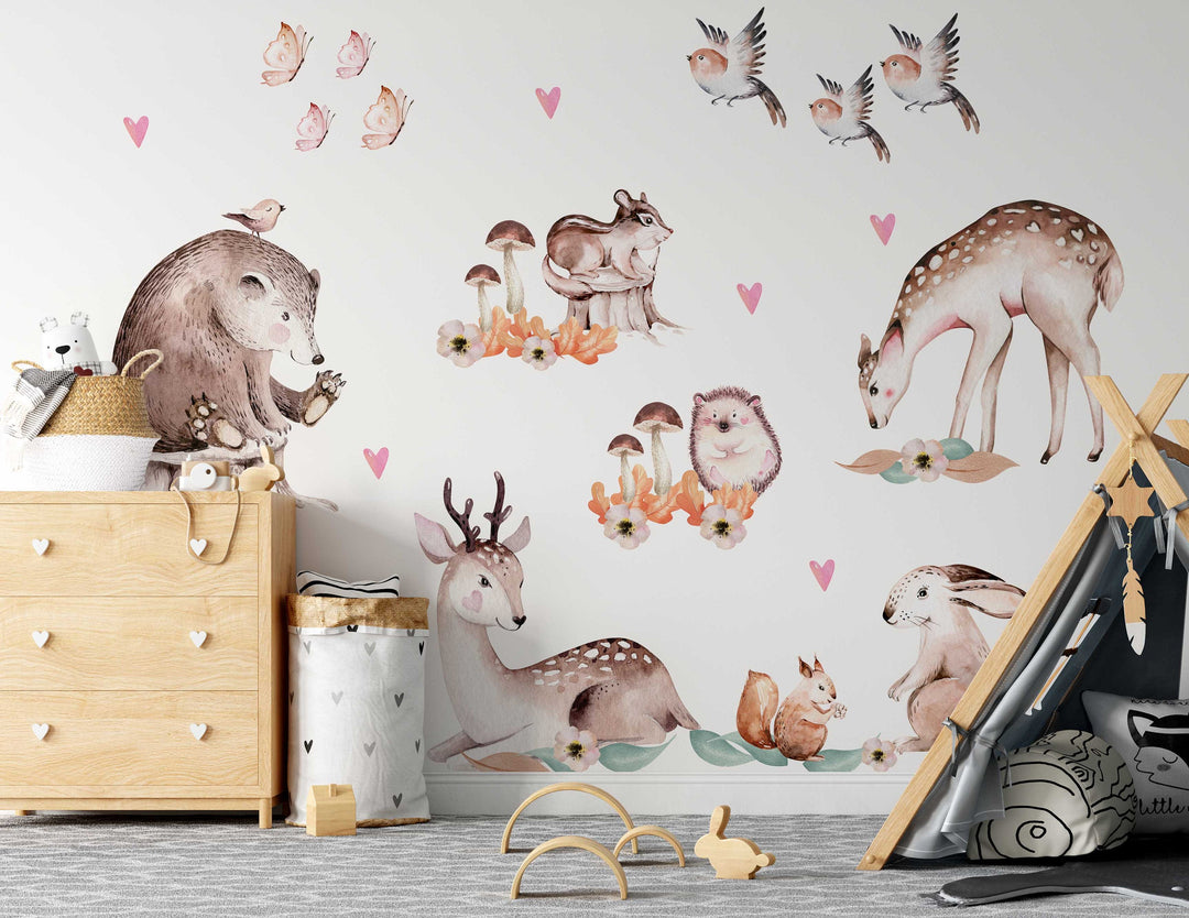Sweet Dreamy Forest Animal Decals