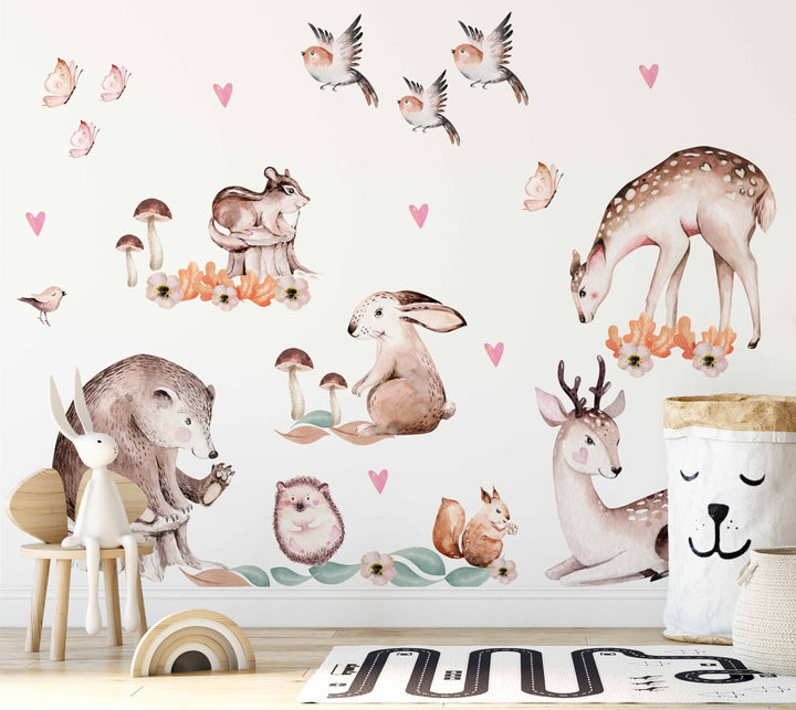 Sweet Dreamy Forest Animal Decals