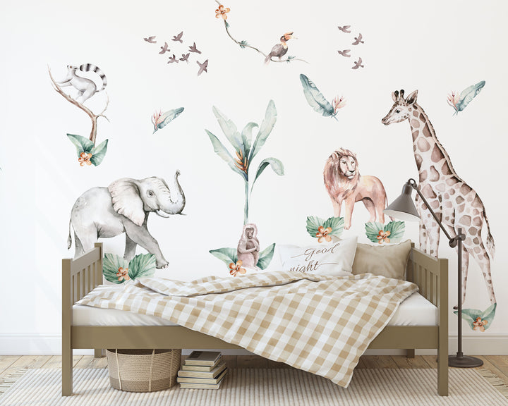 Tropical Animals Jungle Decal