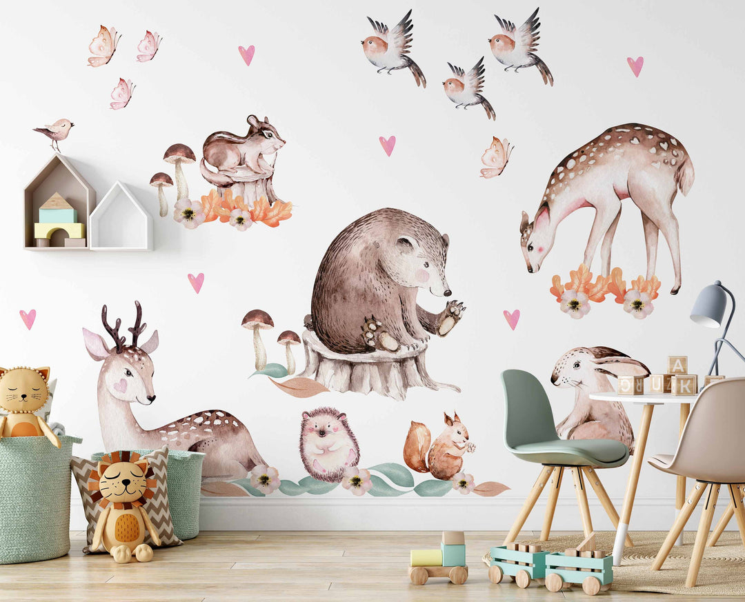 Sweet Dreamy Forest Animal Decals