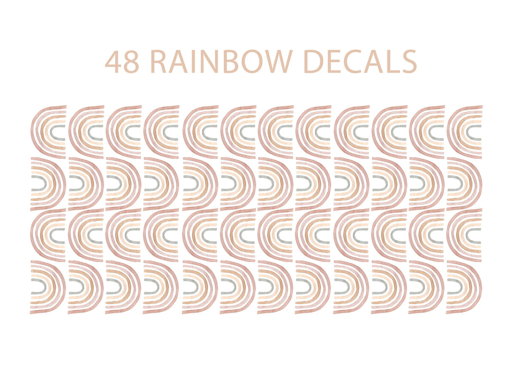 Small Decal Rainbow Sweet Neutral Boho