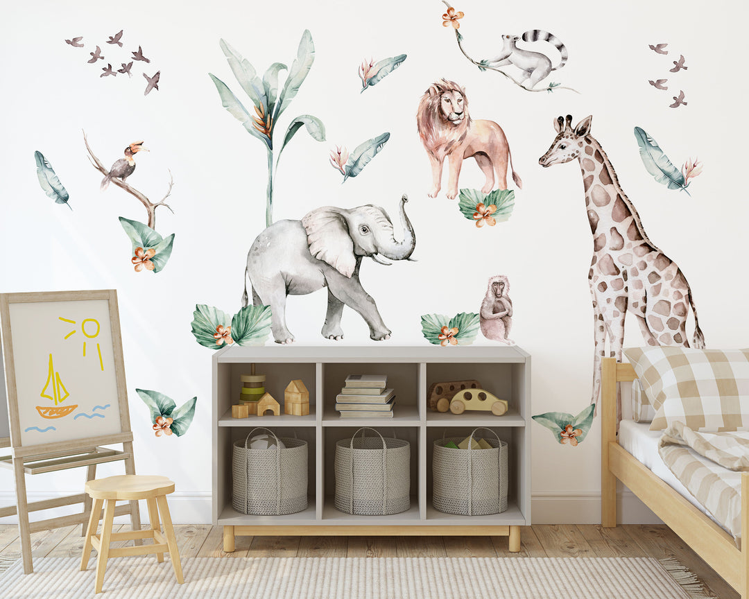 Tropical Animals Jungle Decal