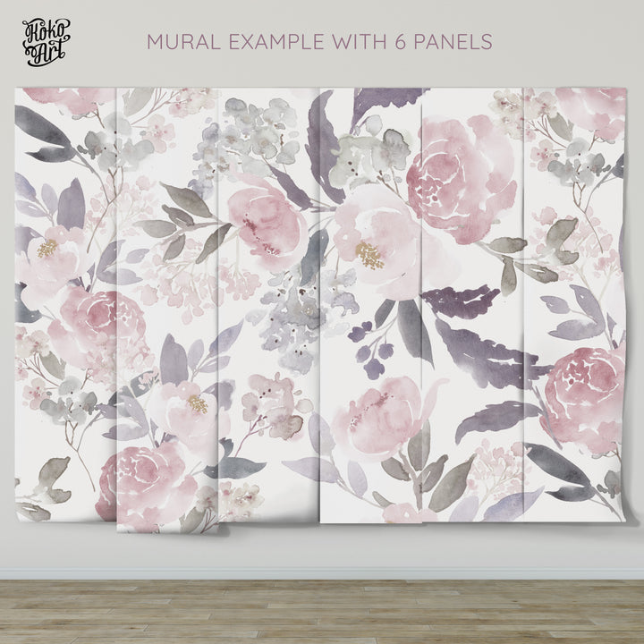 Delicate Forest Floral Wallpaper Mural