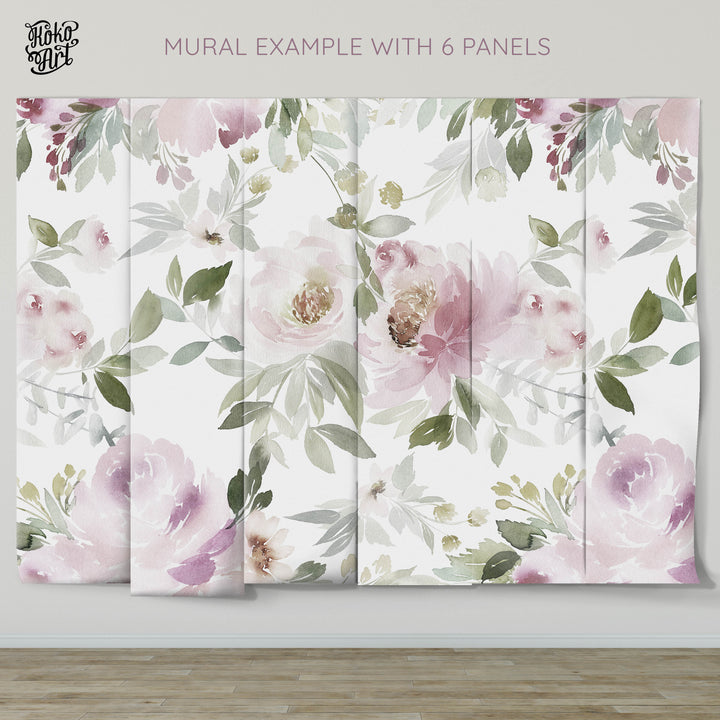 Forest Floral Wallpaper Mural