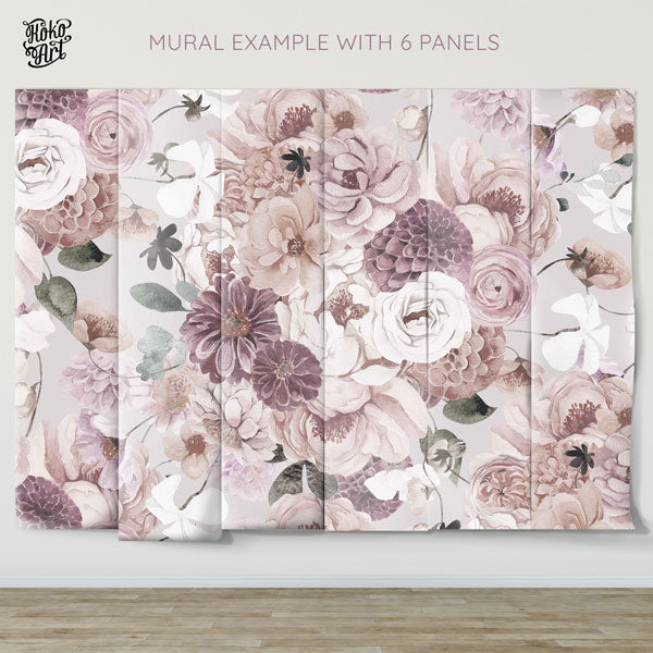 Dreaming Mauve Wallpaper Mural